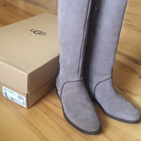 UGG Shoes - Ugg Gracen Tall Grey Boot New with Box Size 9
